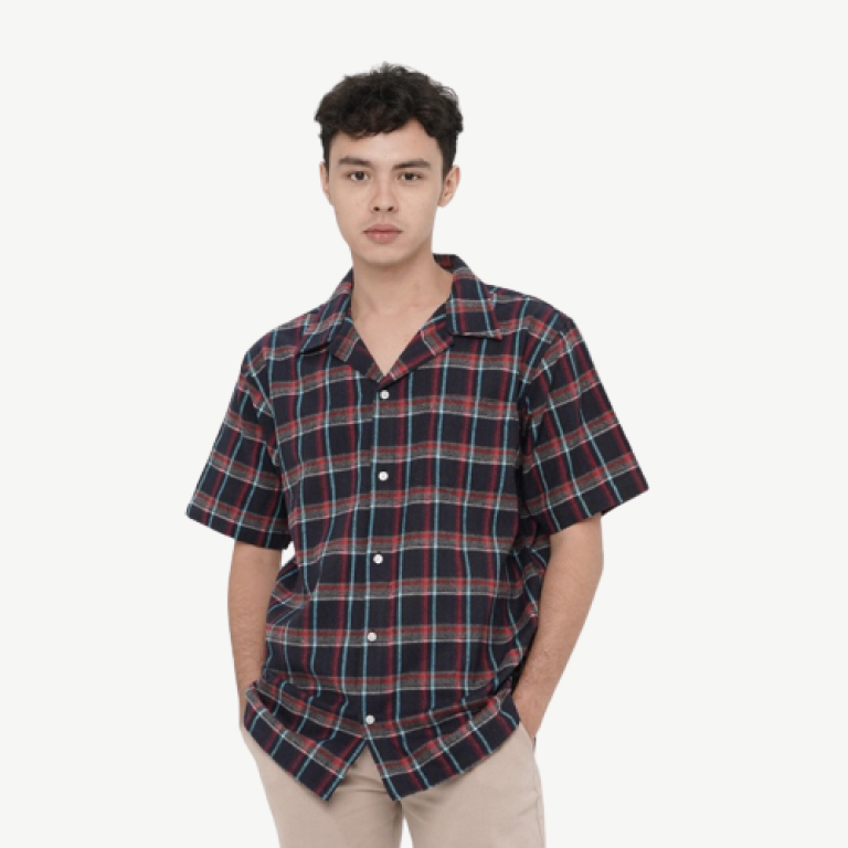 Erigo Short Sleeve Flannel Luxor Navy Unisex